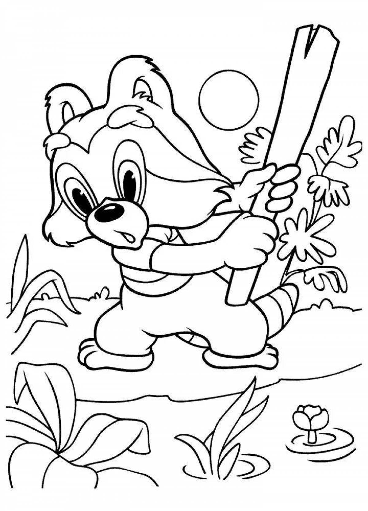 Colorful coloring book in pdf format