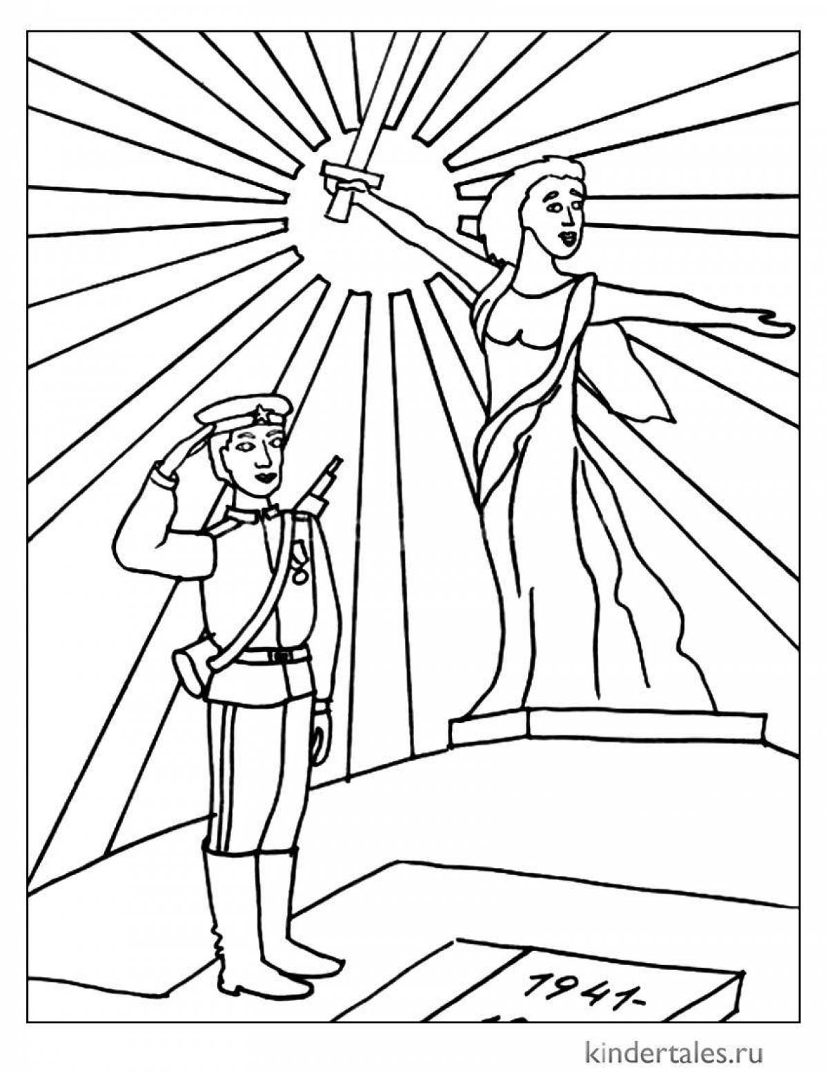 A fascinating coloring book for patriotic education