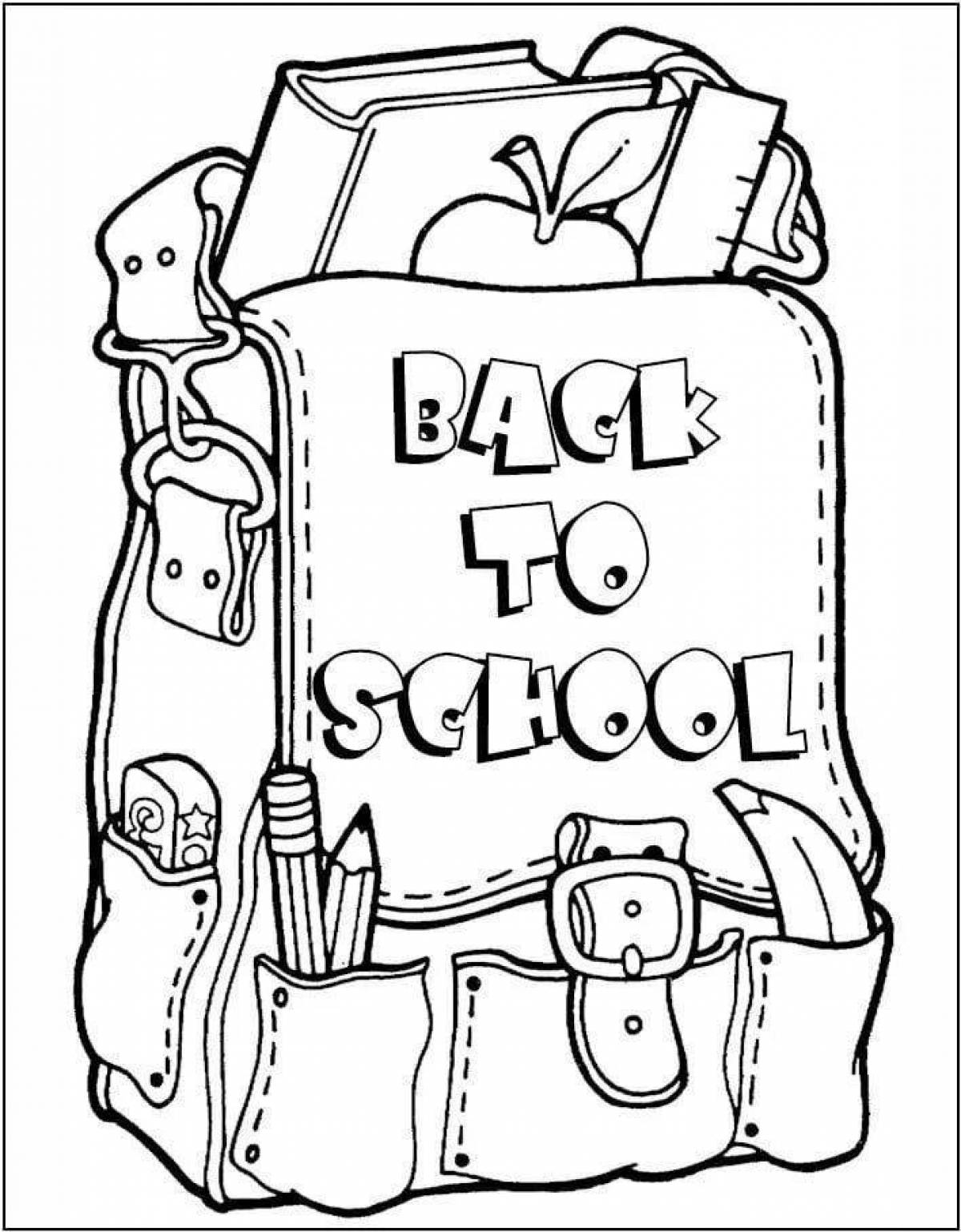 Exciting school bus coloring book