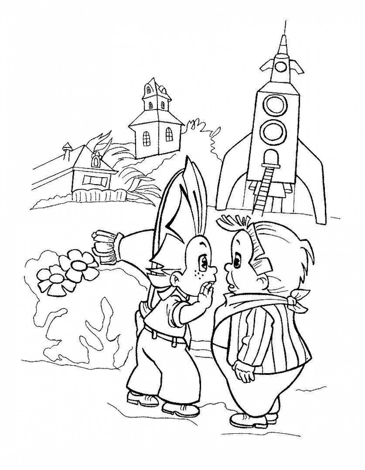 Colorful coloring based on the works of the nose