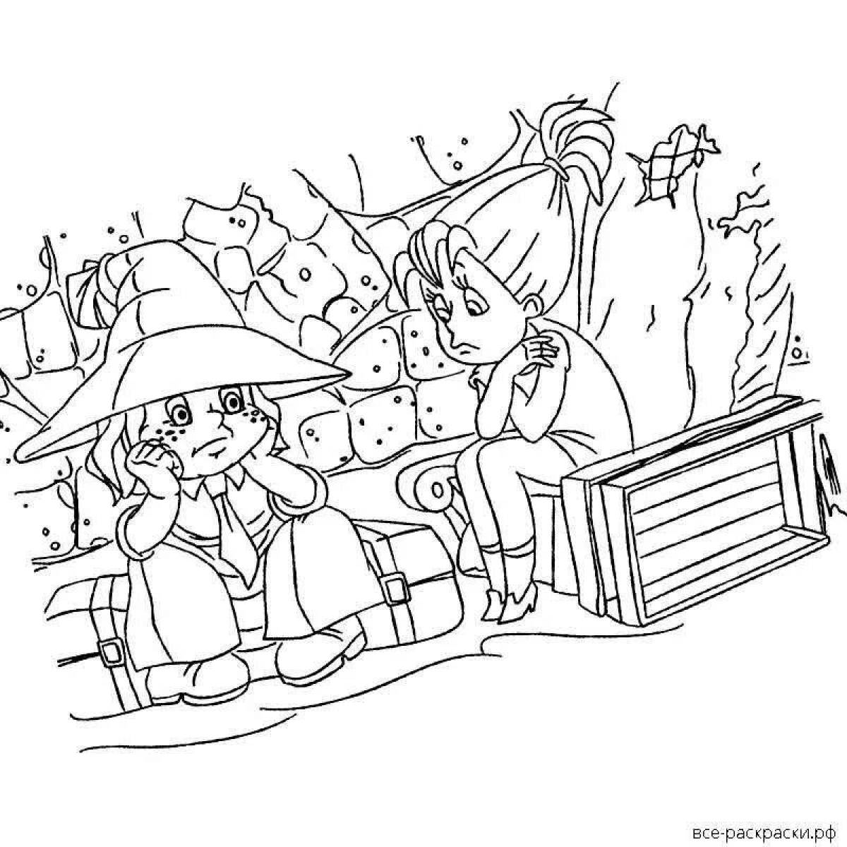 Fun coloring book based on nose work