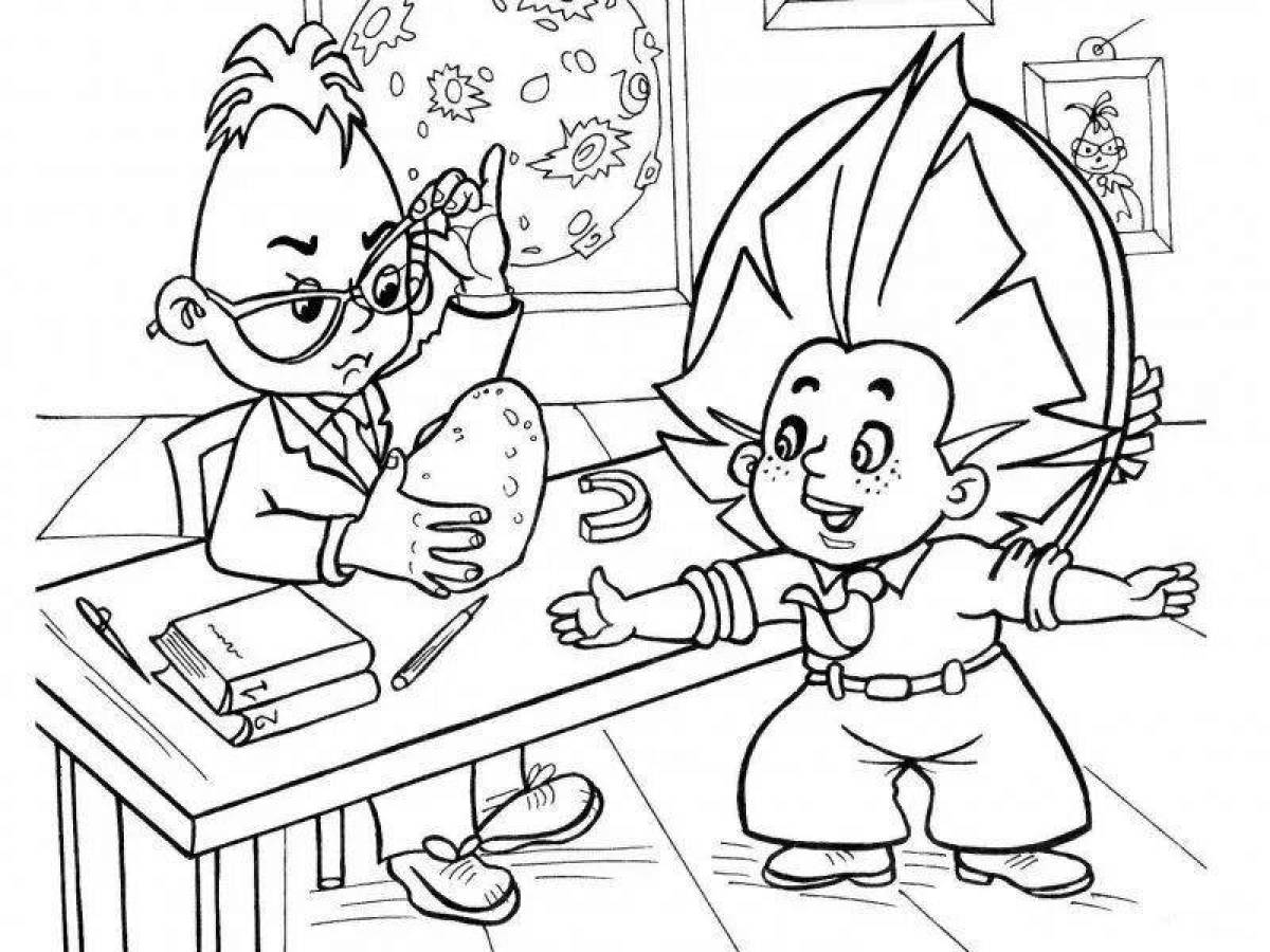 Exquisite coloring based on the work of the nose