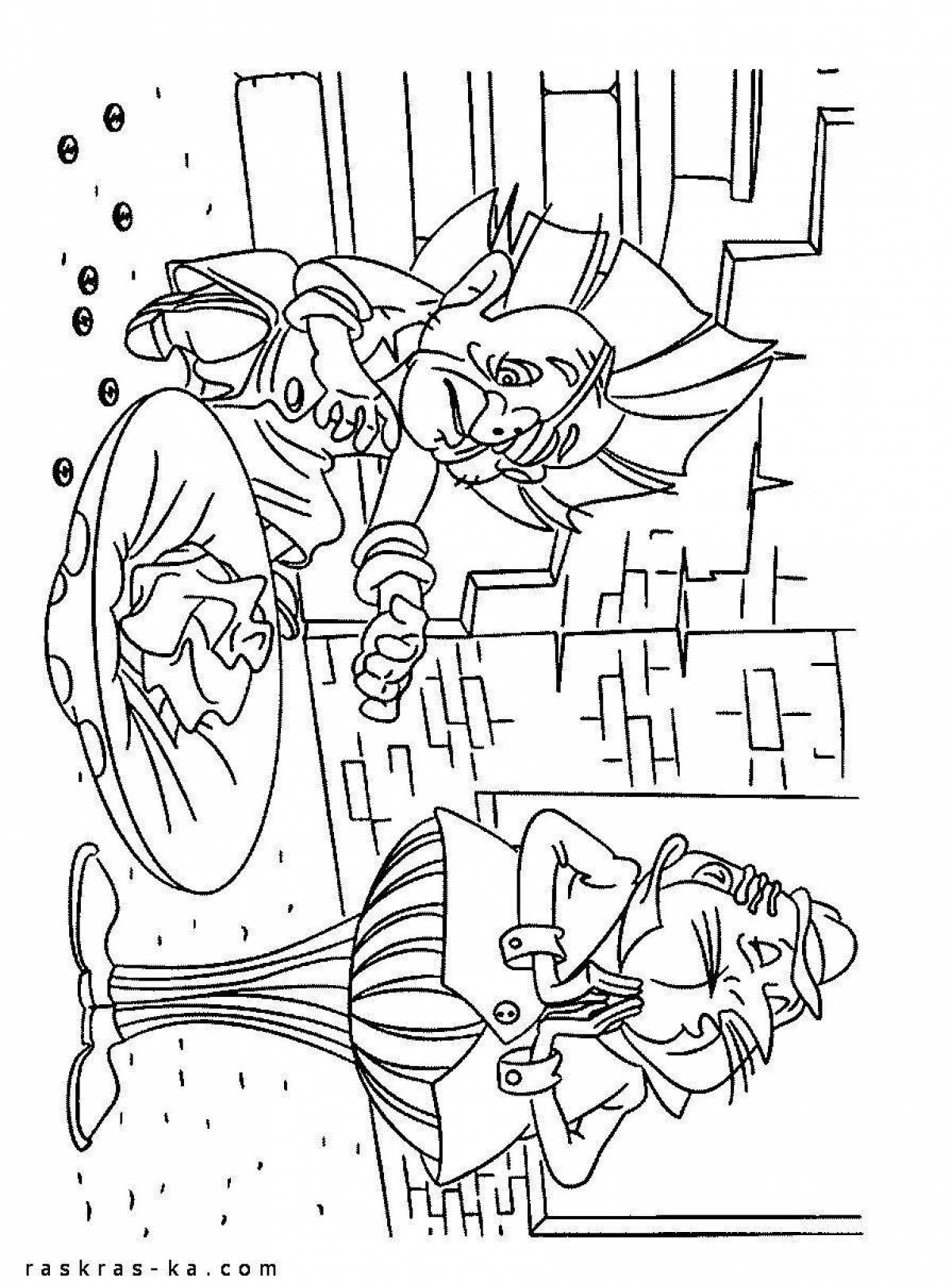 Glitter coloring based on nose work