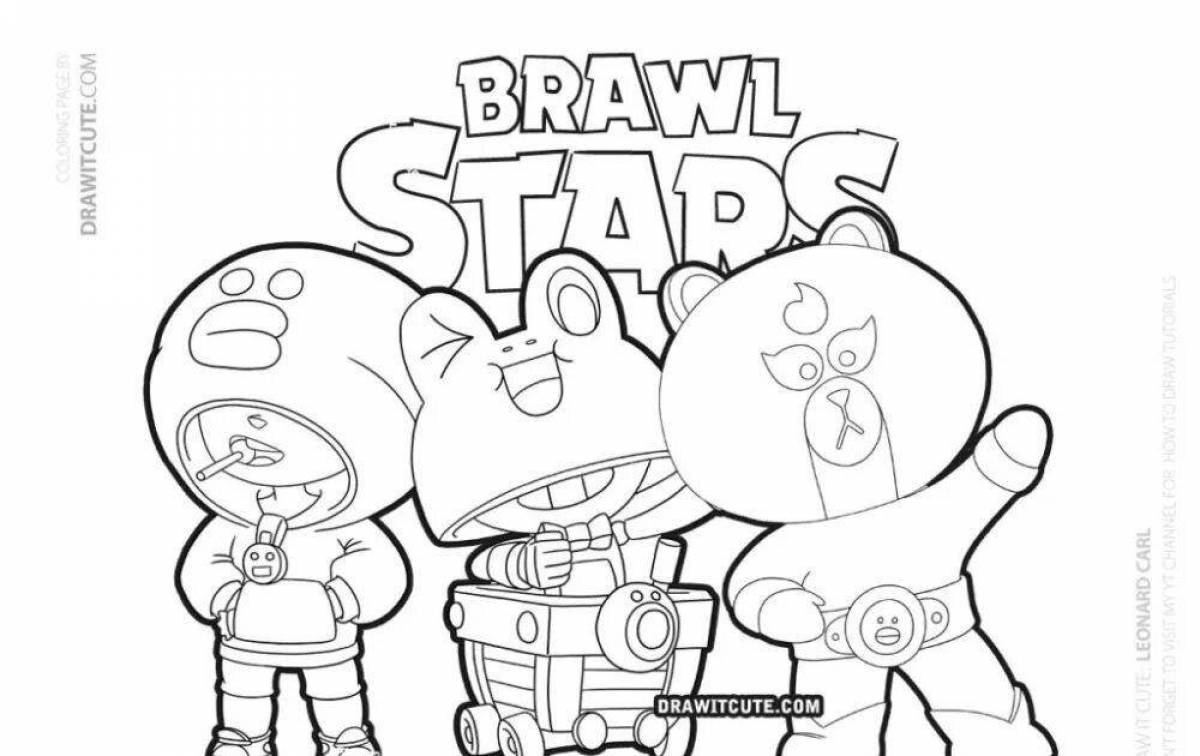 Charming coloring brawl stars