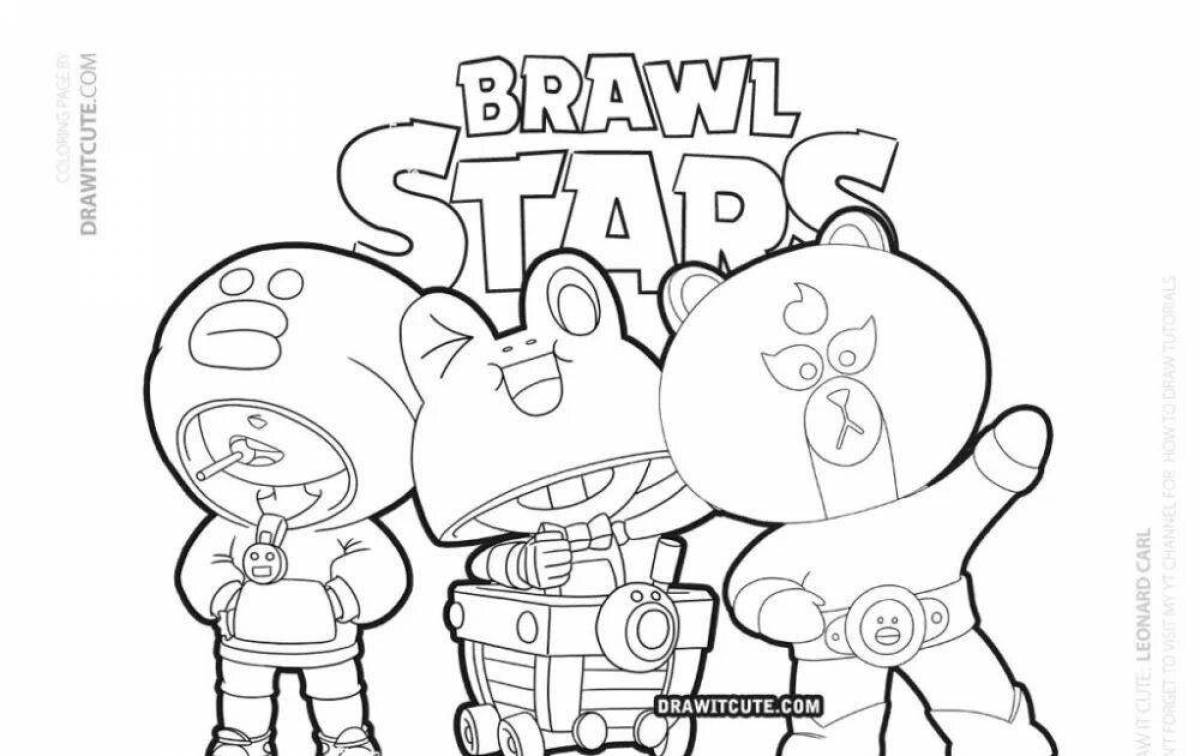 Очаровательная раскраска brawl stars