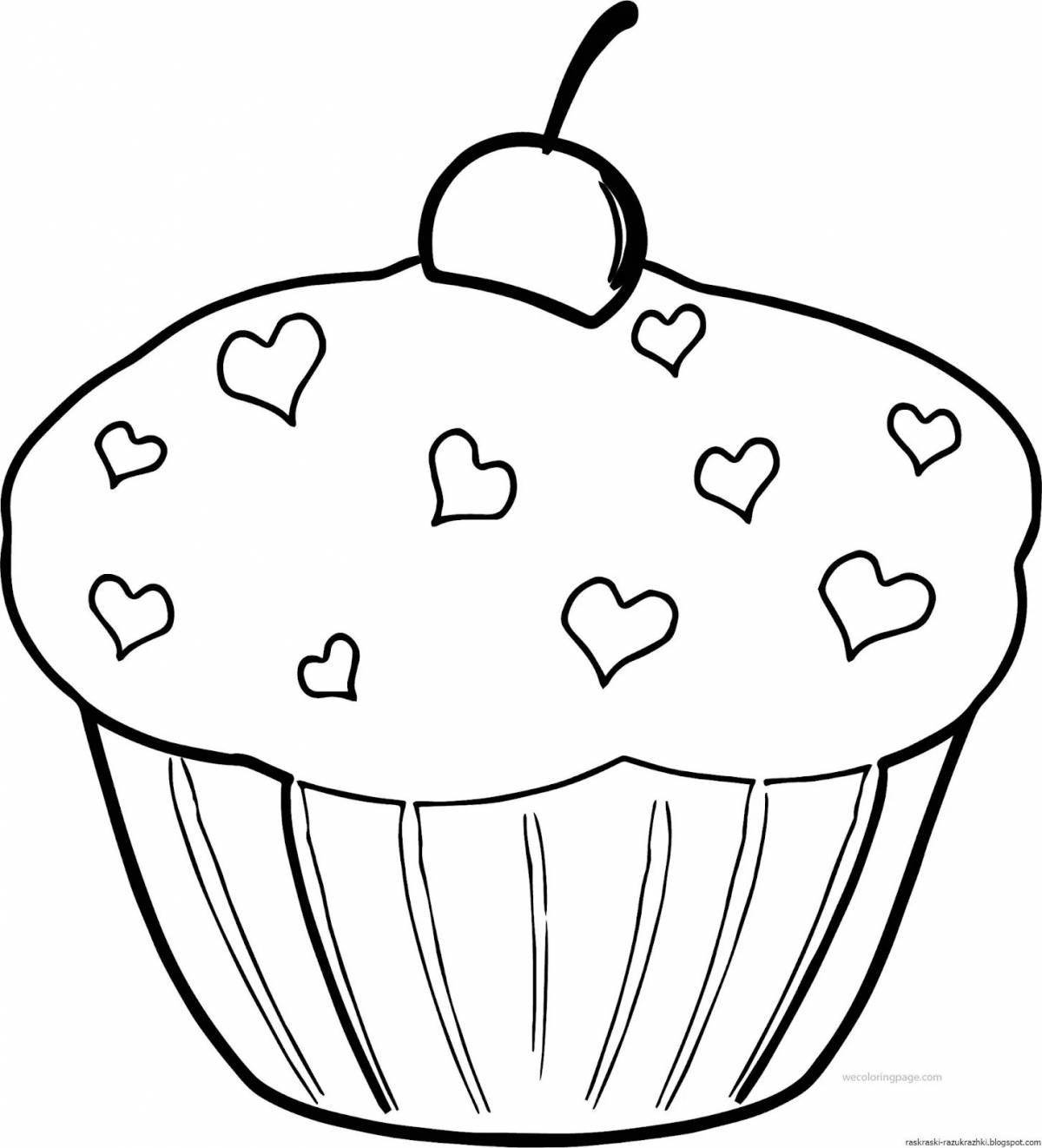 Coloring book appetizing sweets
