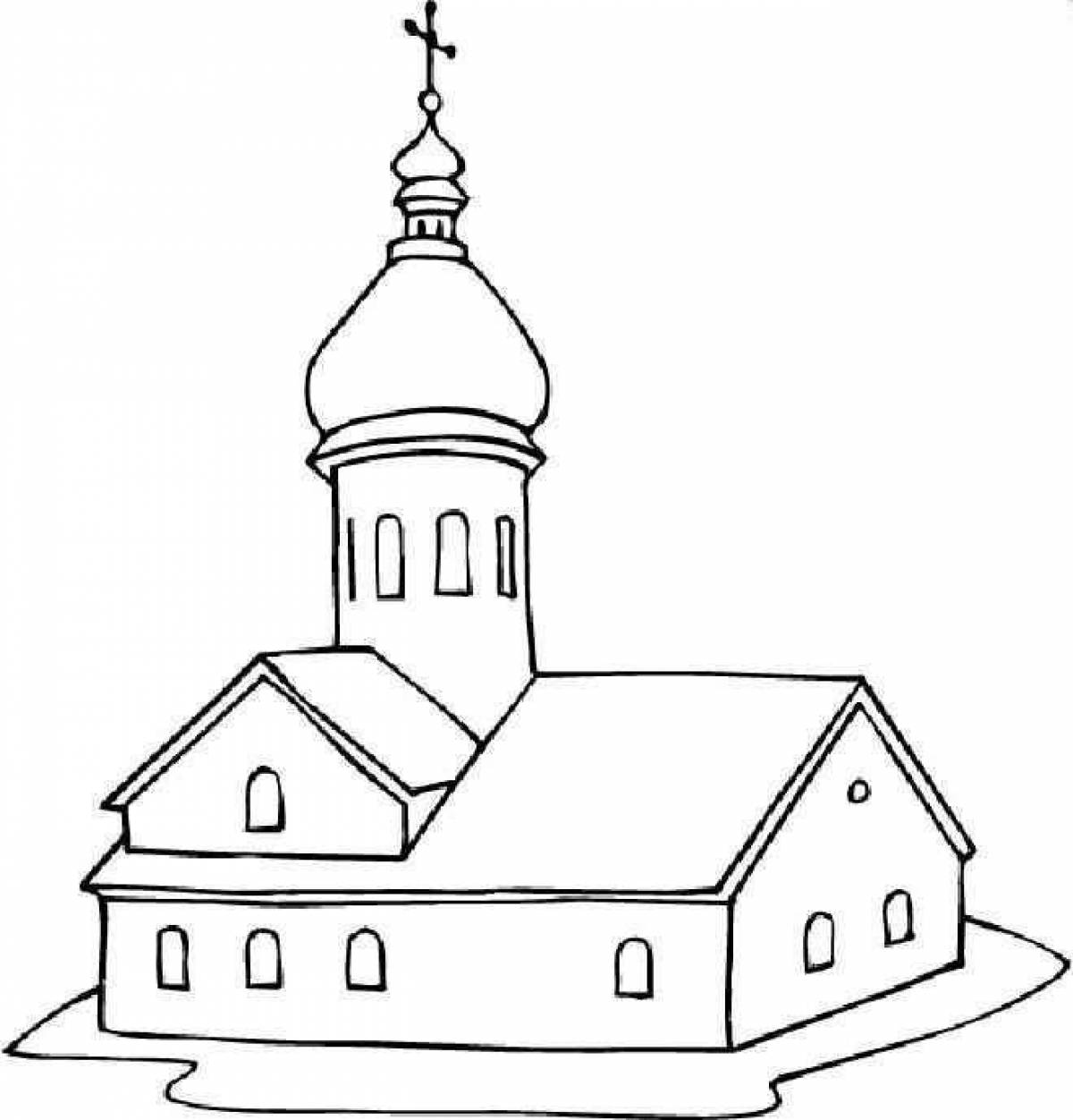 Dazzling coloring page temple grade 4