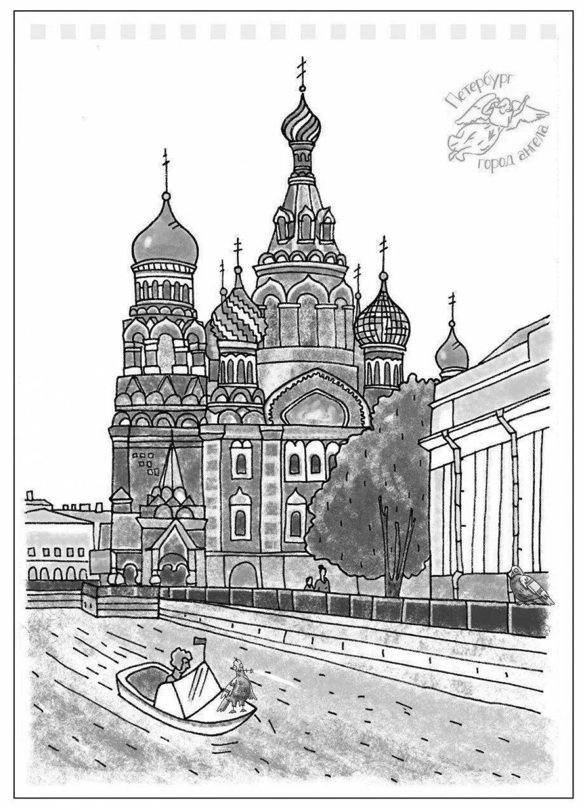 Brilliant savior on spilled blood coloring page