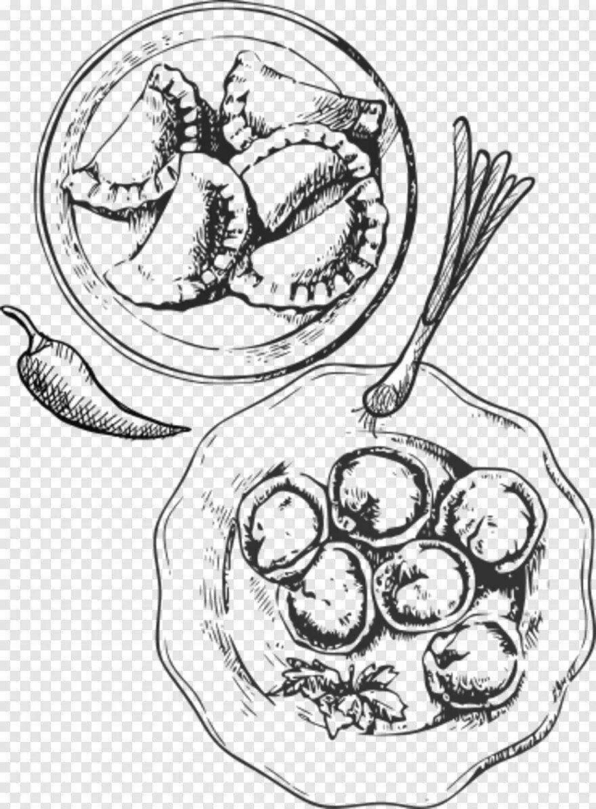 Healthy dumplings in a bowl