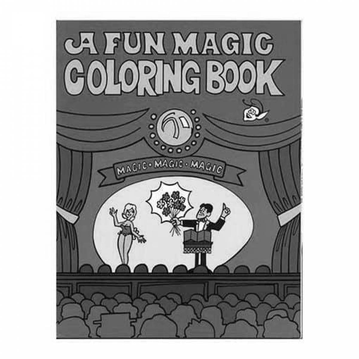 Wonderful coloring book magic page