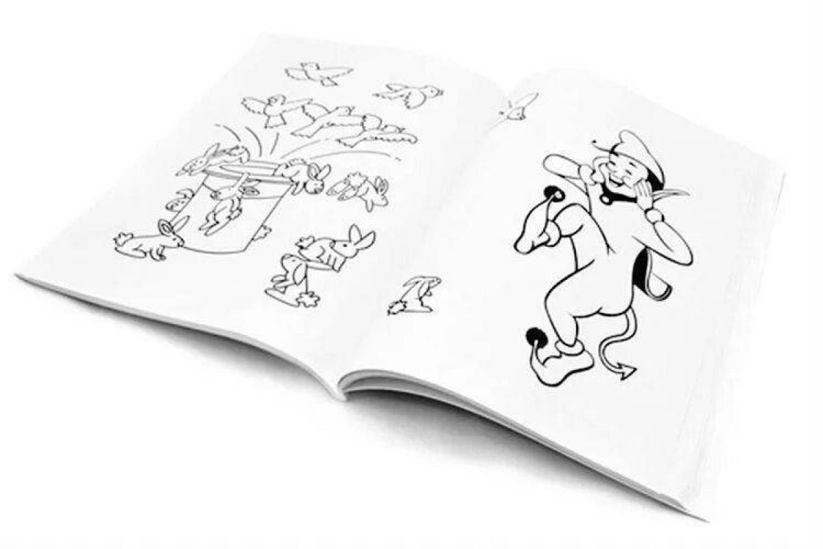 Fantastic magic page coloring book