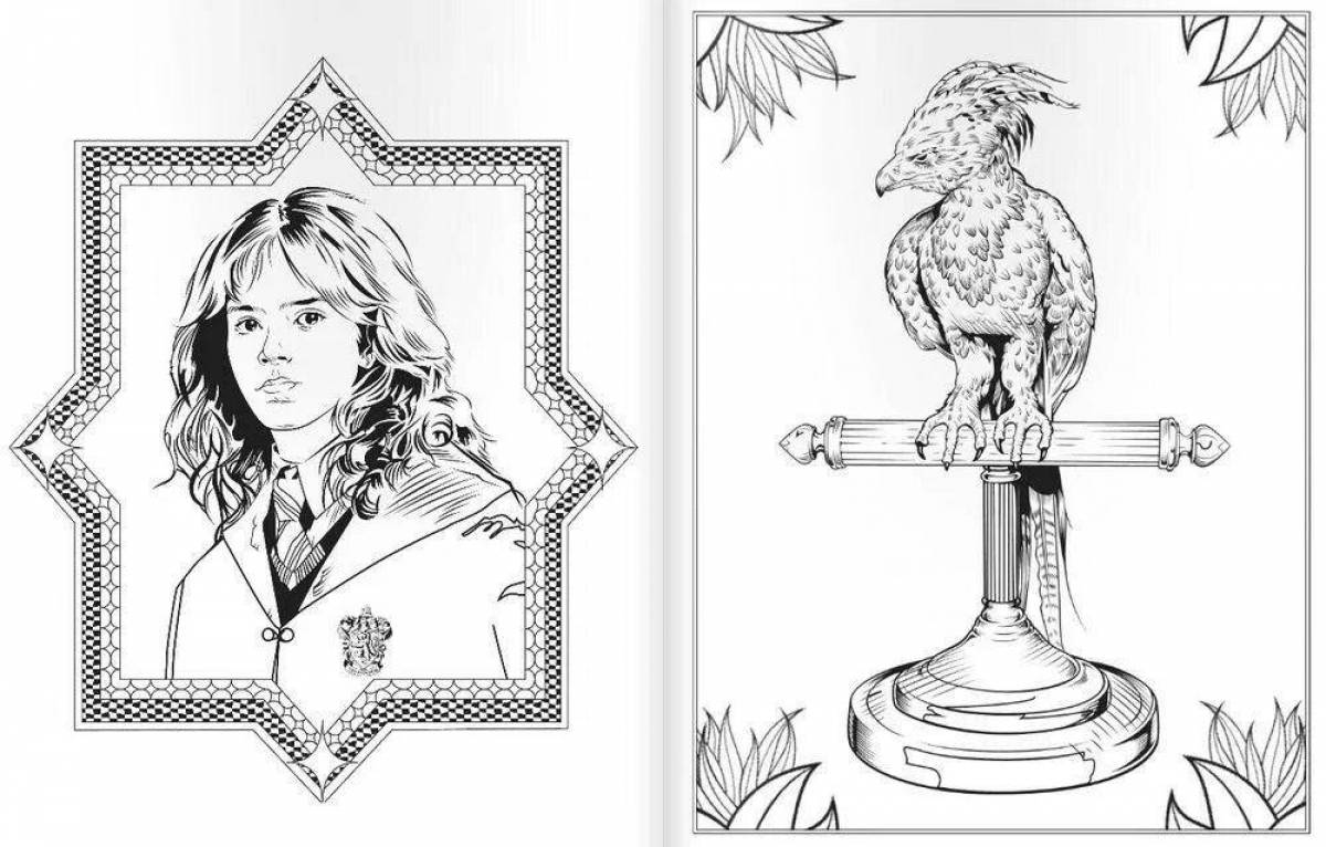 Majestic coloring page harry potter complex