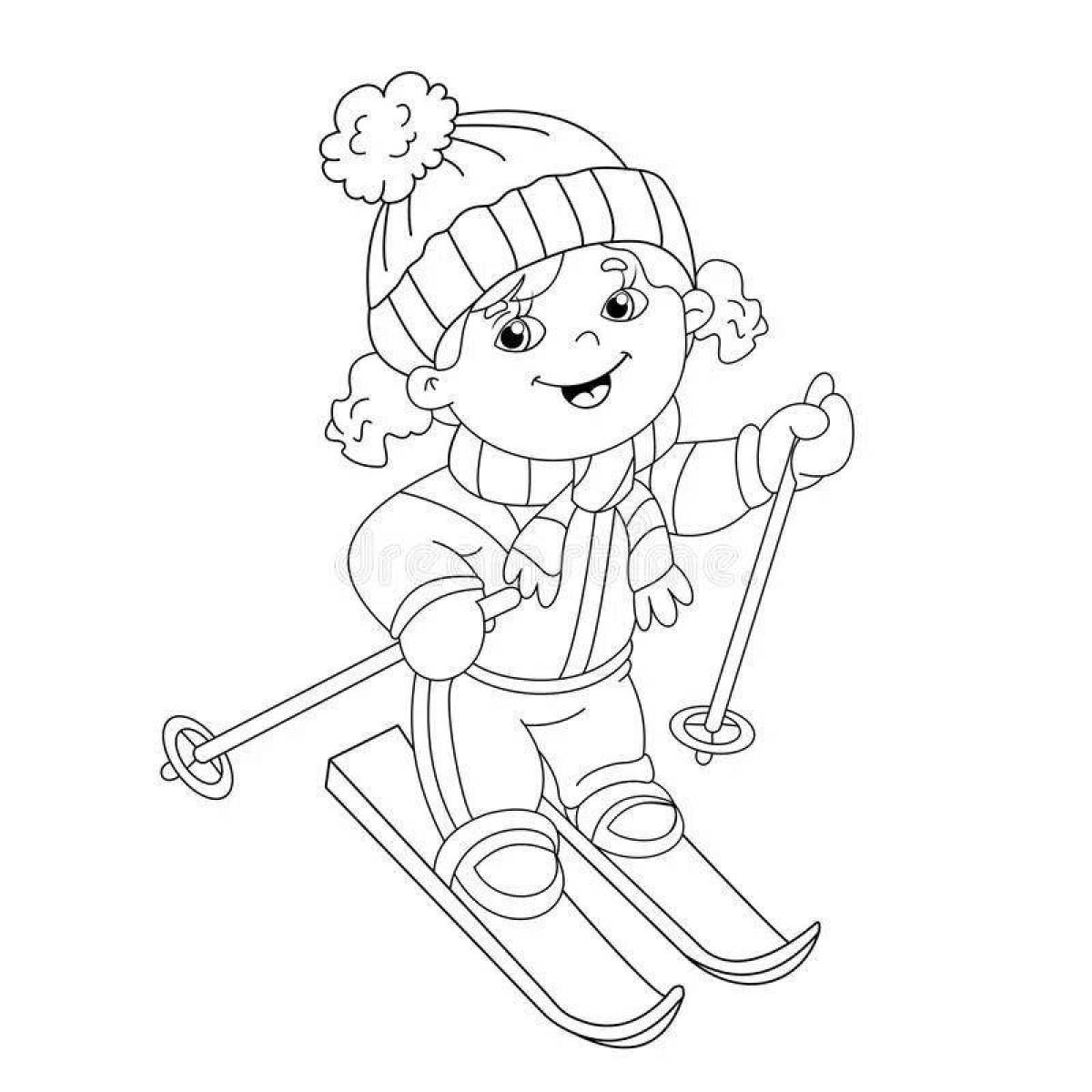 Ребенок на лыжах #2
