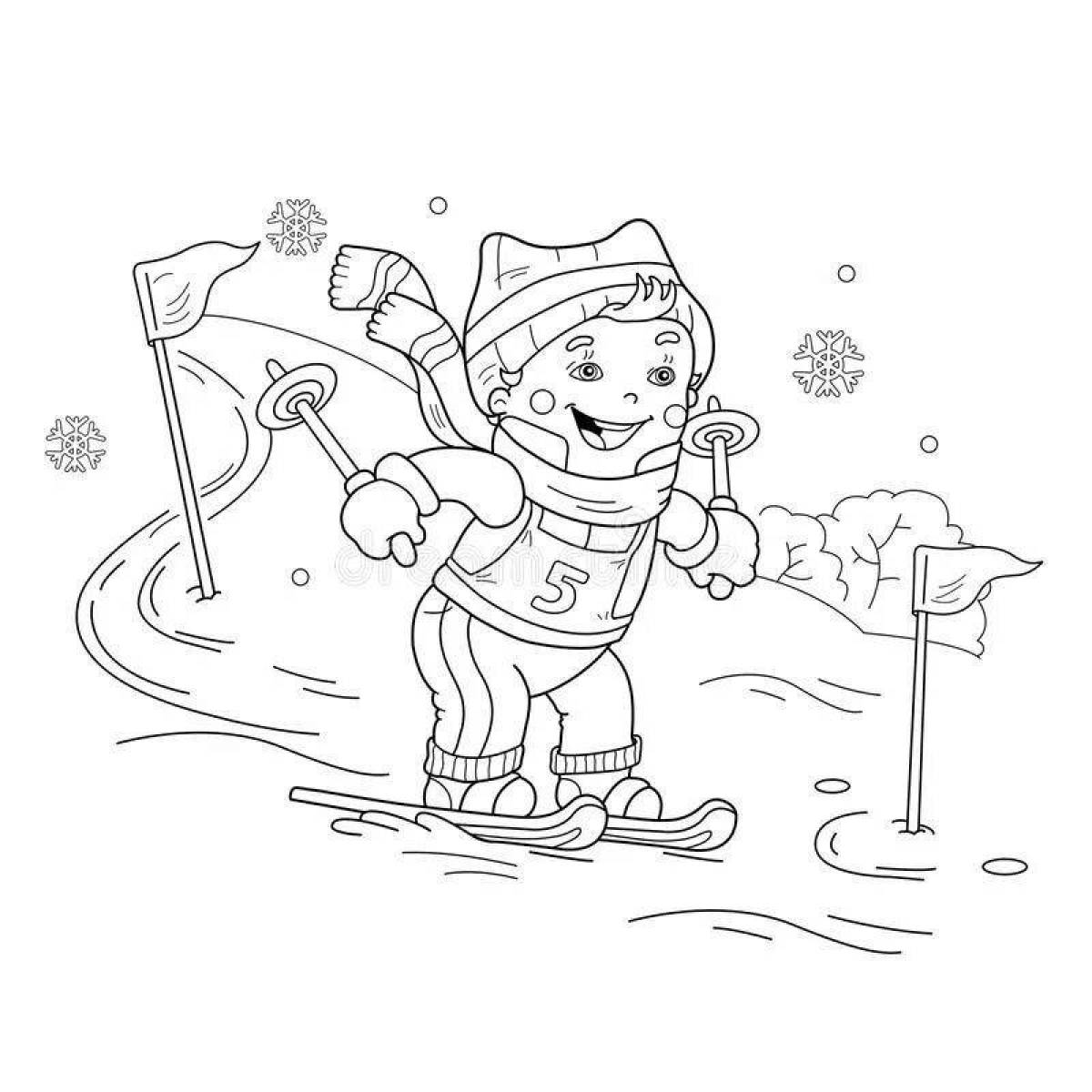 Ребенок на лыжах #4