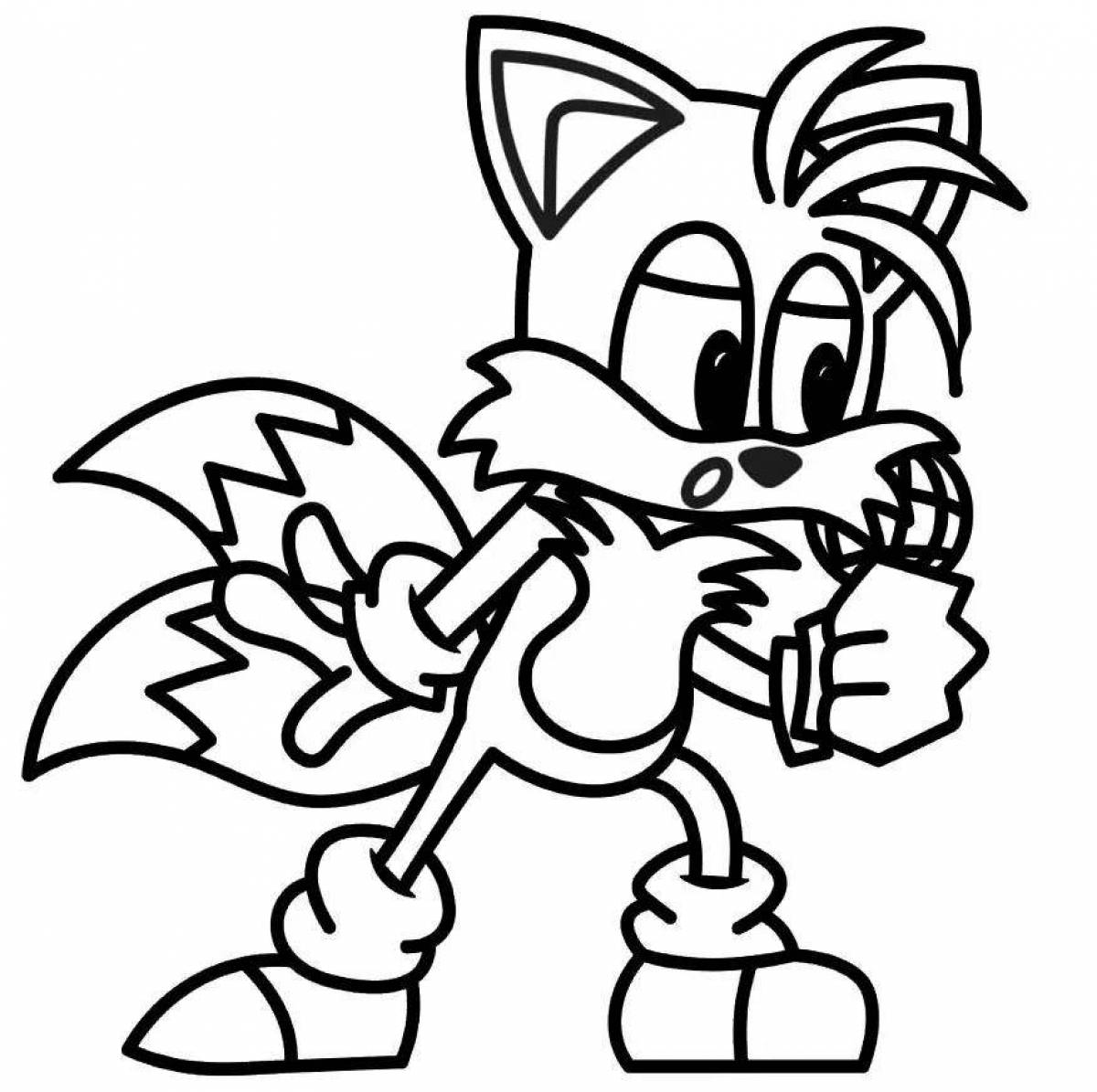 Tempting coloring sonicexe fnf