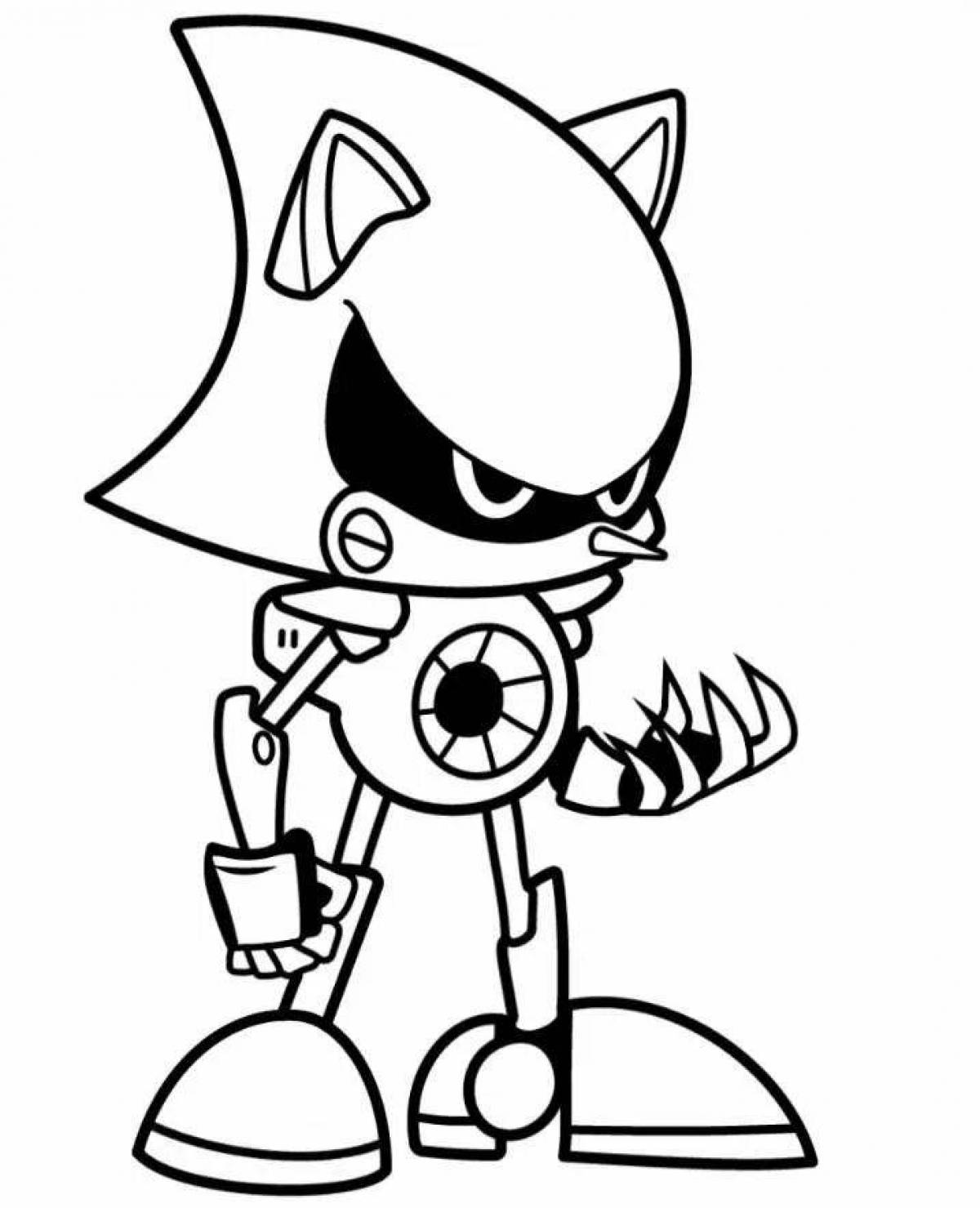 Coloring Pages Sonic.exe fnf (28 pcs) - download or print for free #12530