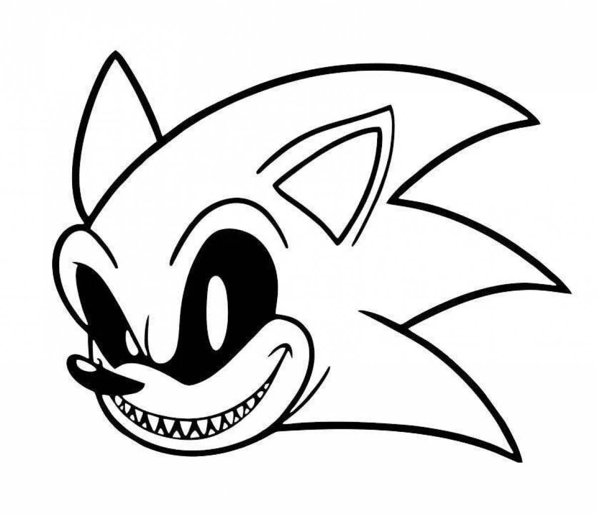 Sonicexe fnf creative coloring