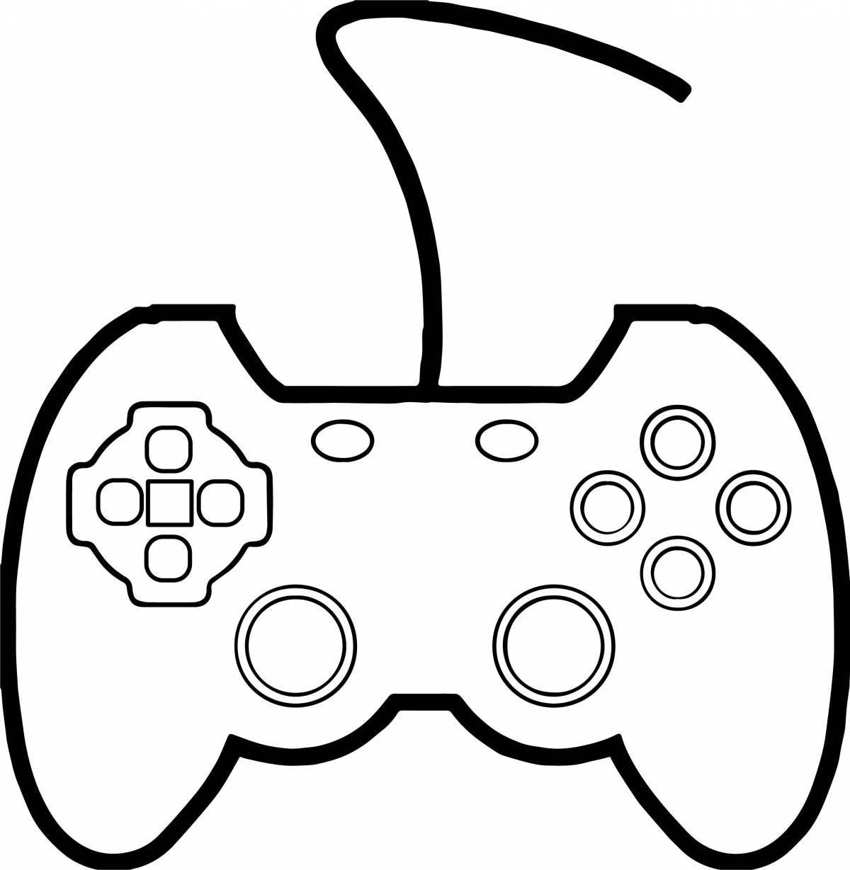Exciting computer game coloring pages