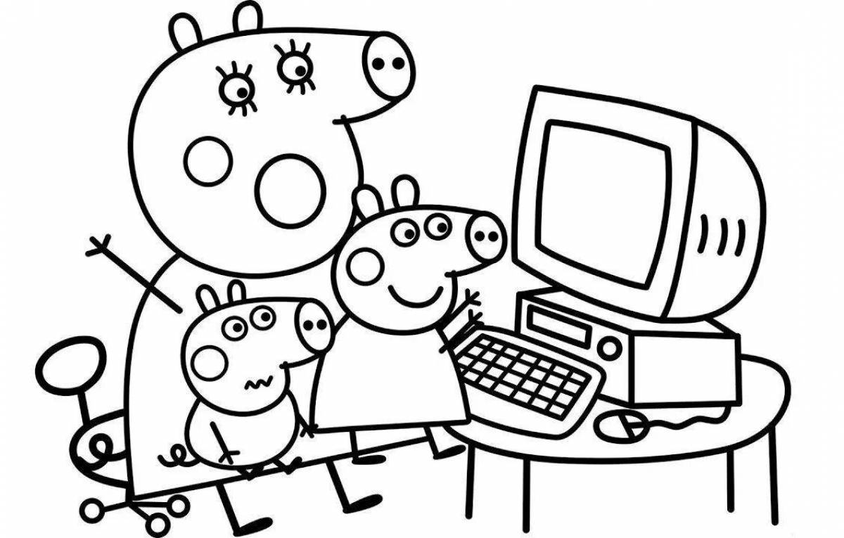 Amazing video game coloring page