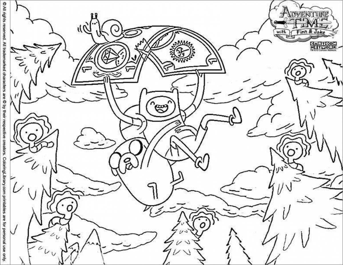 Fancy time travel coloring book
