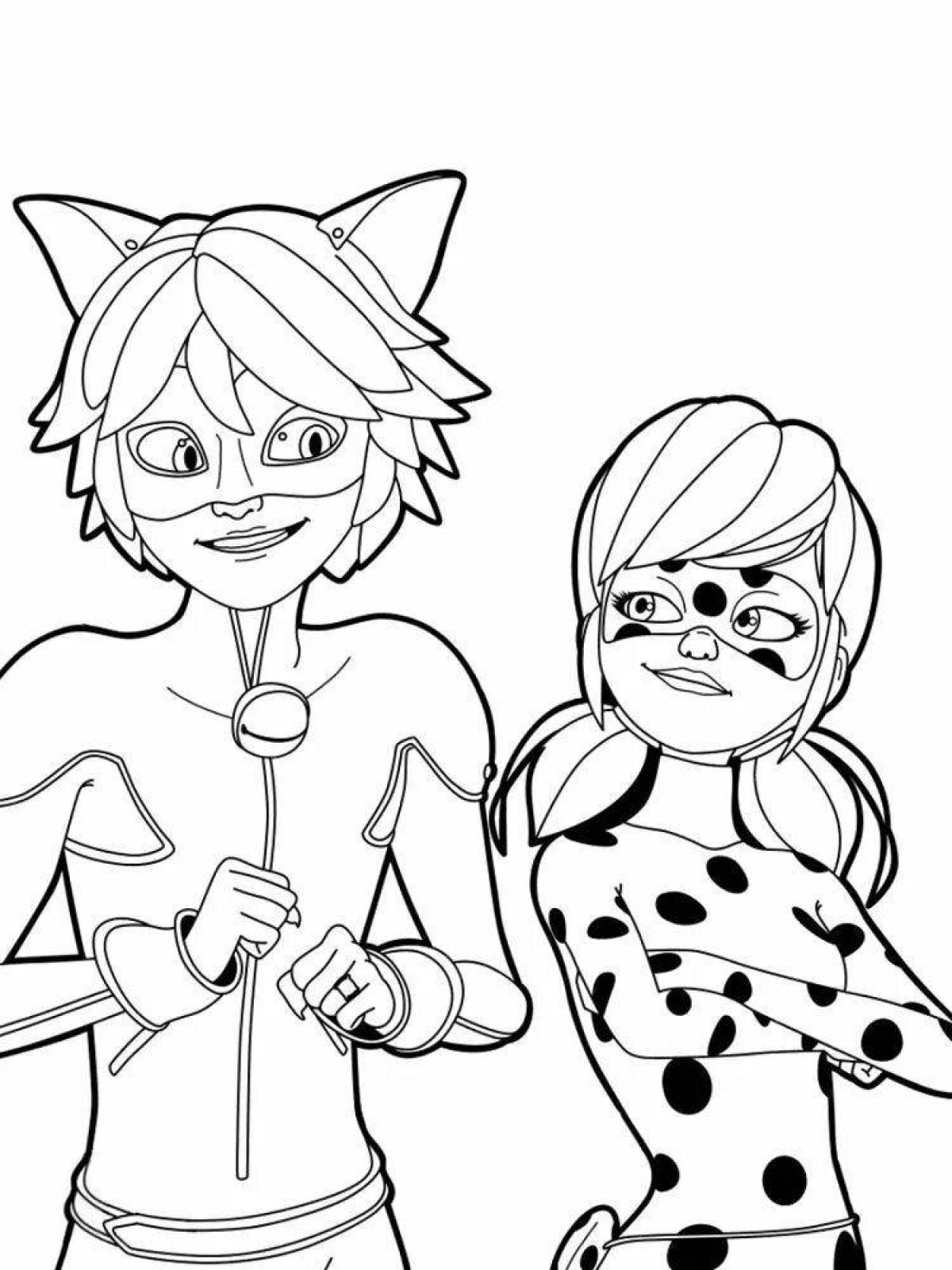 Chloe miraculous ladybug coloring