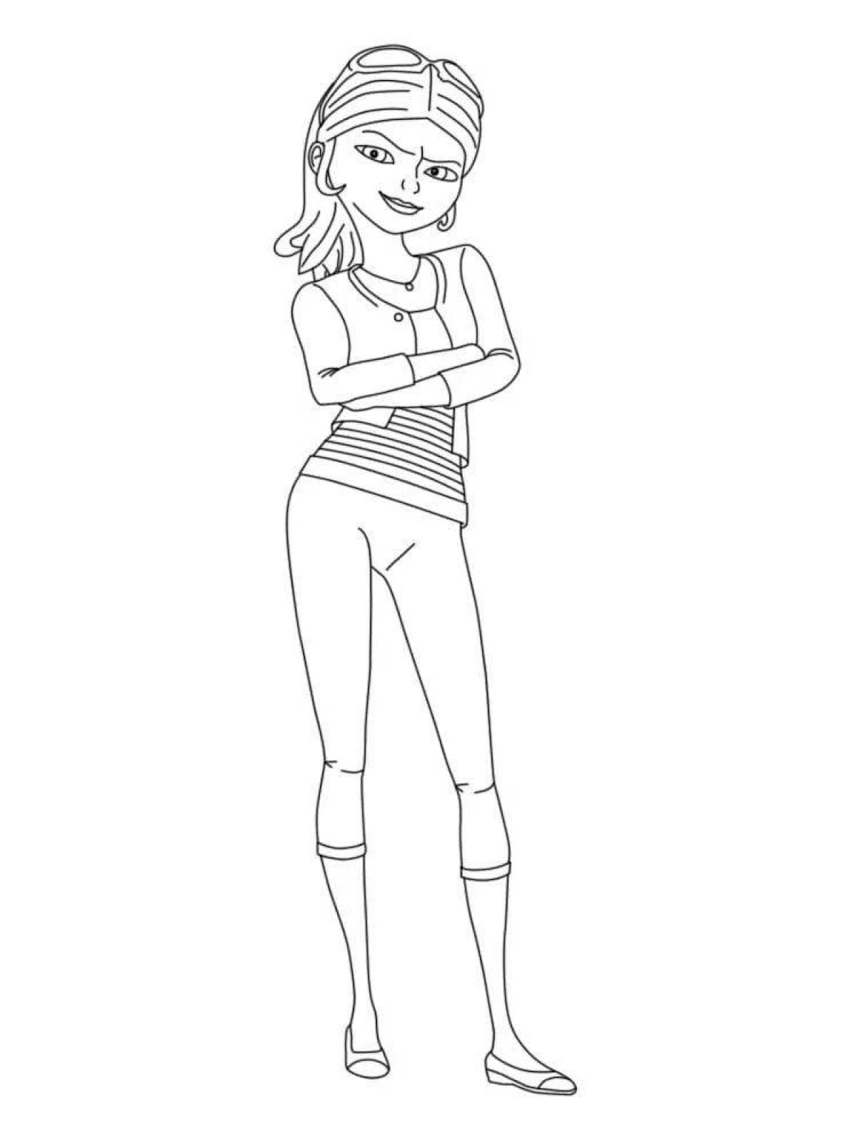 Colouring nice ladybug chloe