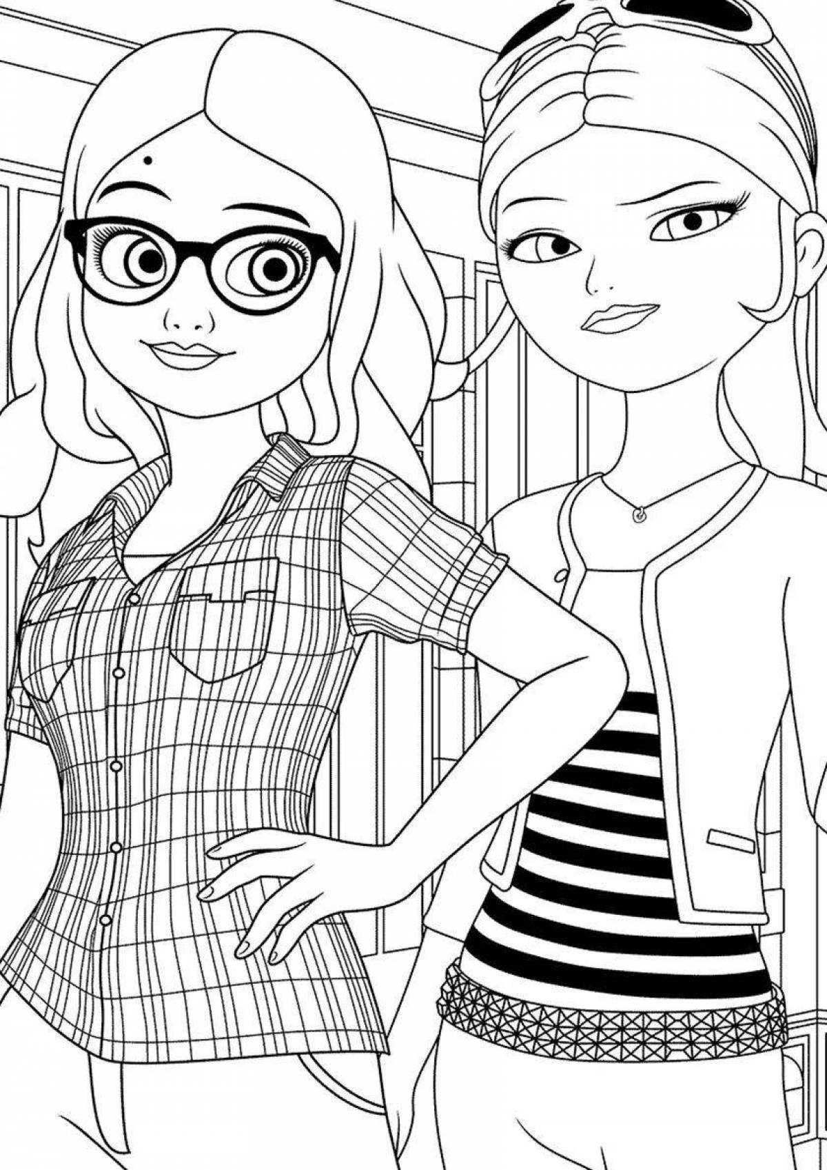 Great ladybug chloe coloring book