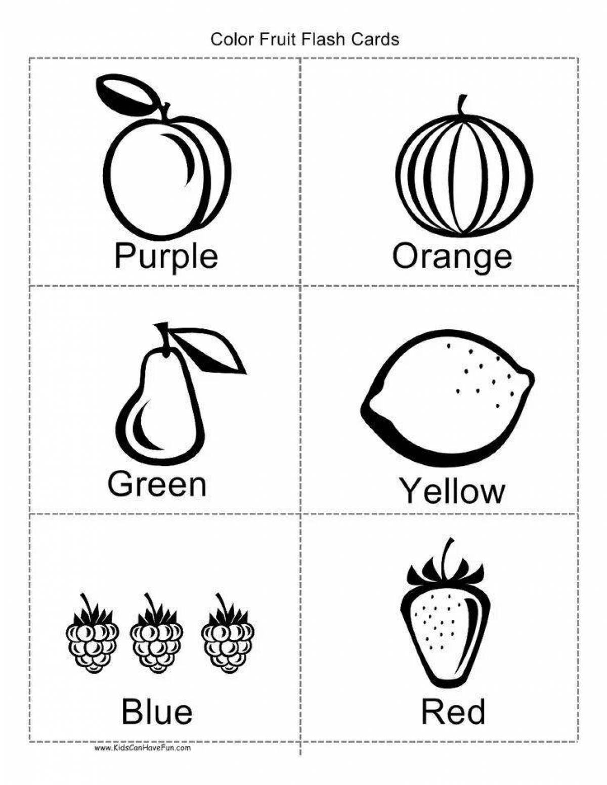 Карточки Fruit and Vegetables