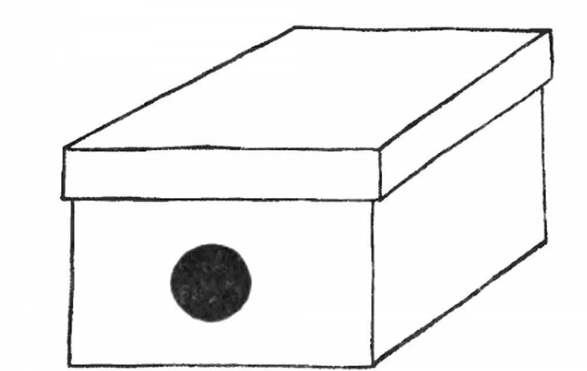 Нарисовать коробок. Коробка раскраска. Коробка раскраска для детей. Ящик раскраска для детей. Коробка для раскрашивания детям.