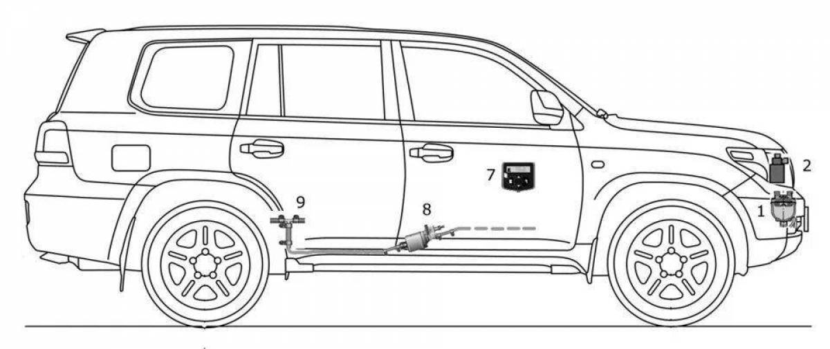 Как нарисовать land cruiser