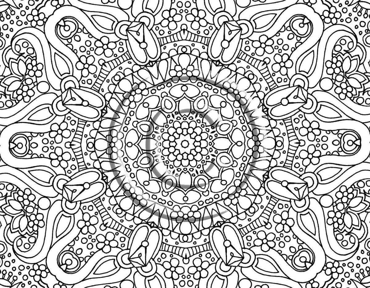 Satisfied demons coloring page