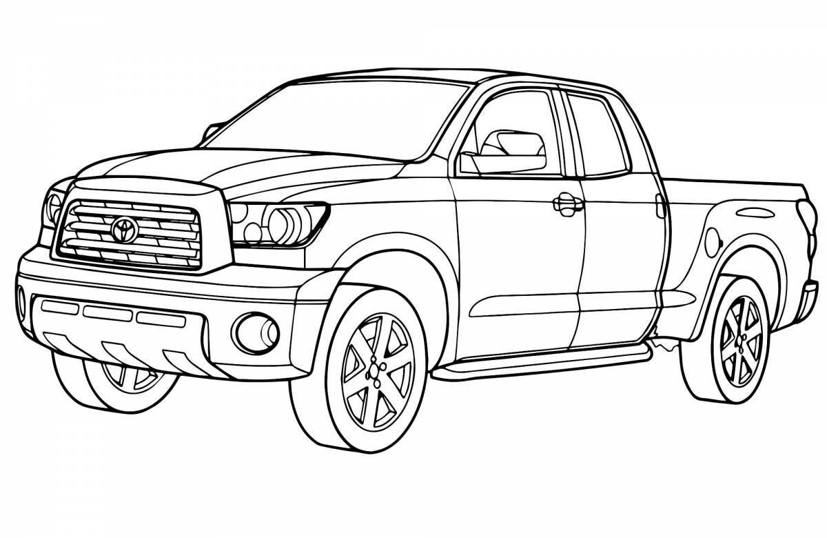 Toyota land cruiser awesome coloring book