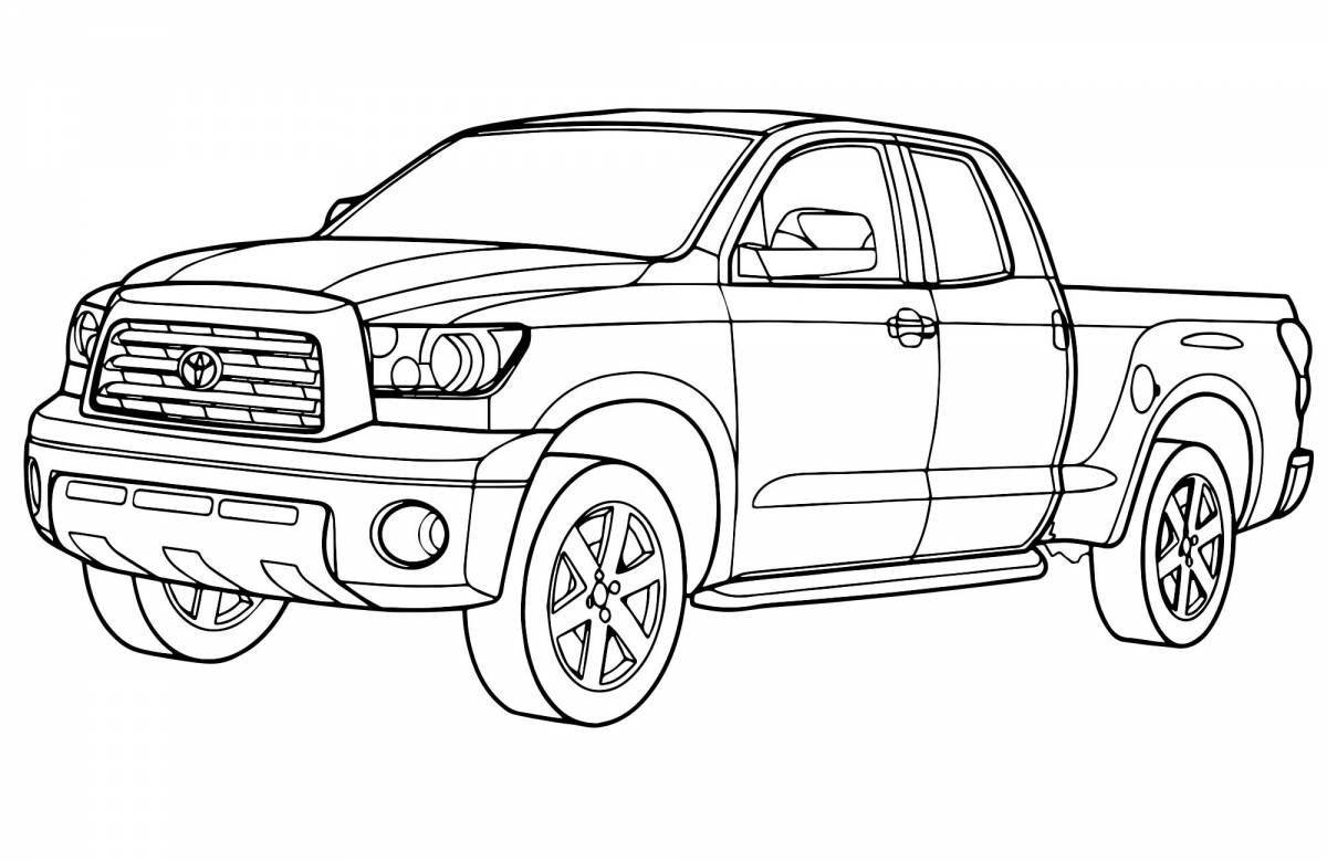 Toyota land cruiser awesome coloring book