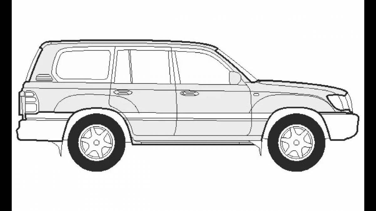 Luxury coloring toyota land cruiser