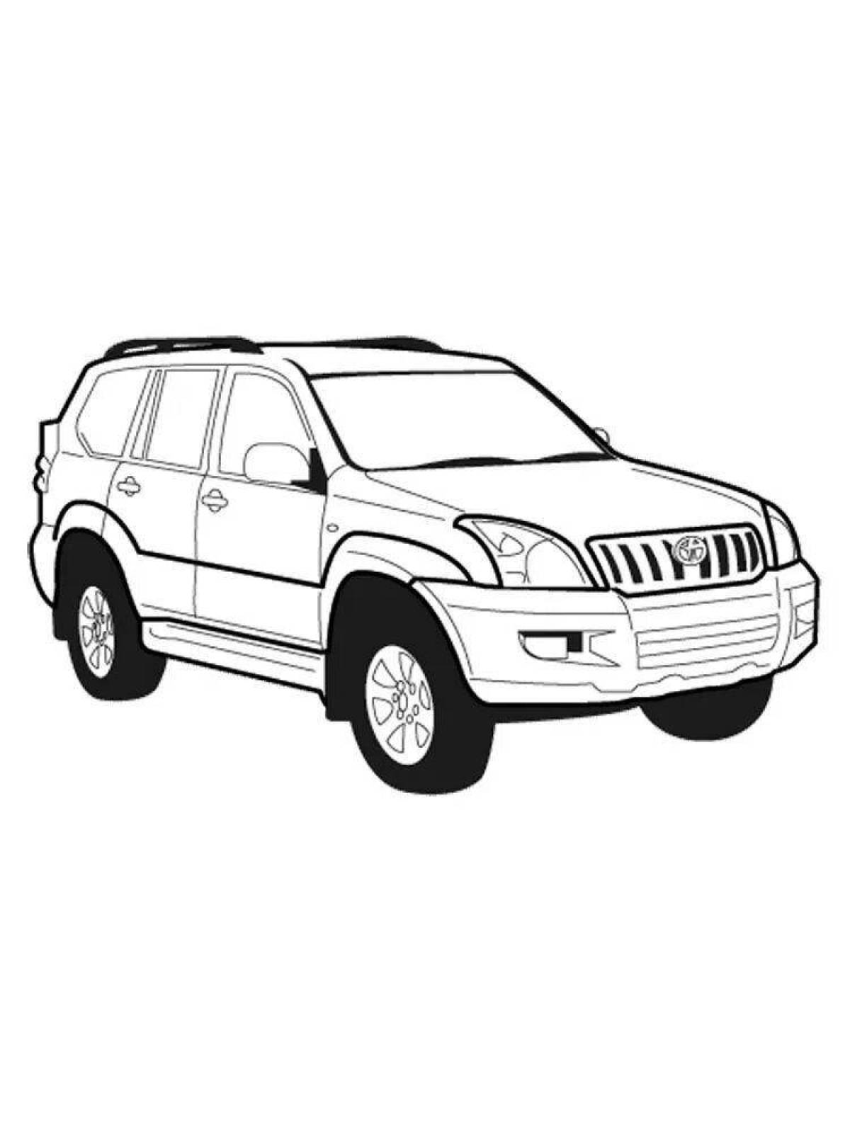 Coloring generous toyota land cruiser