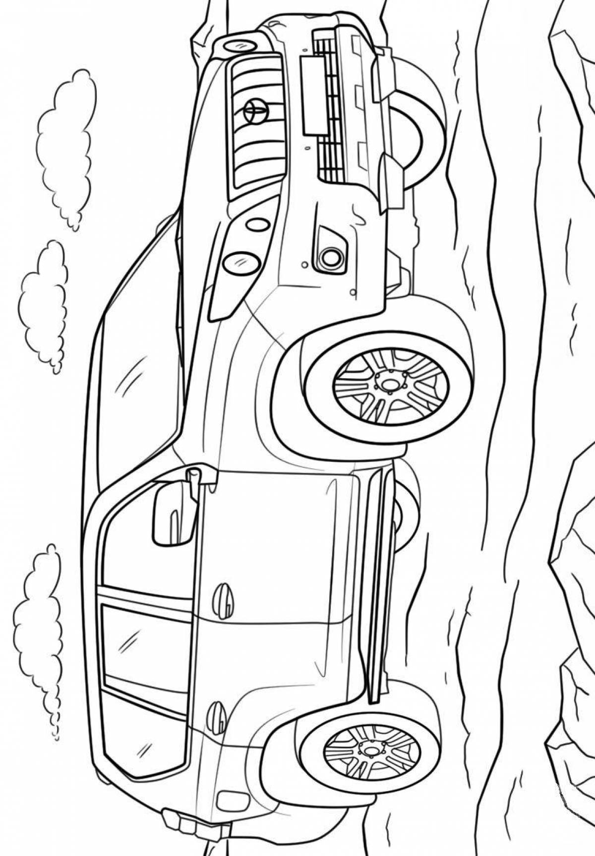 Grand Toyota Land Cruiser Coloring Page