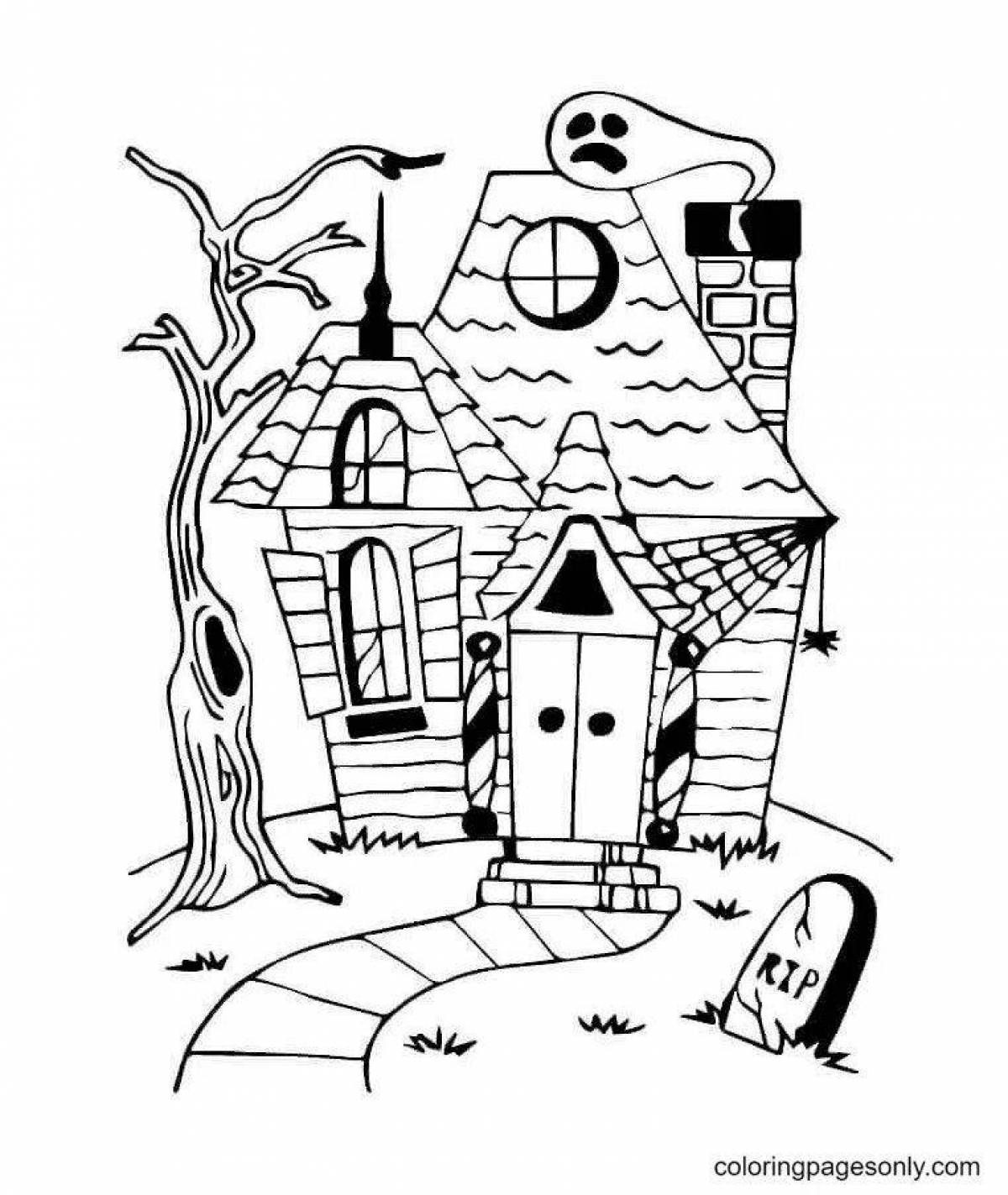 Coloring spectral haunted house