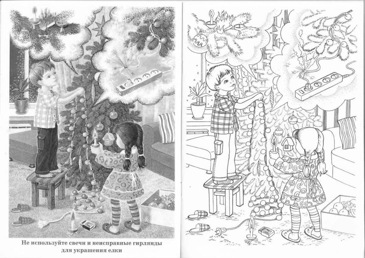 Crazy safe new year coloring book