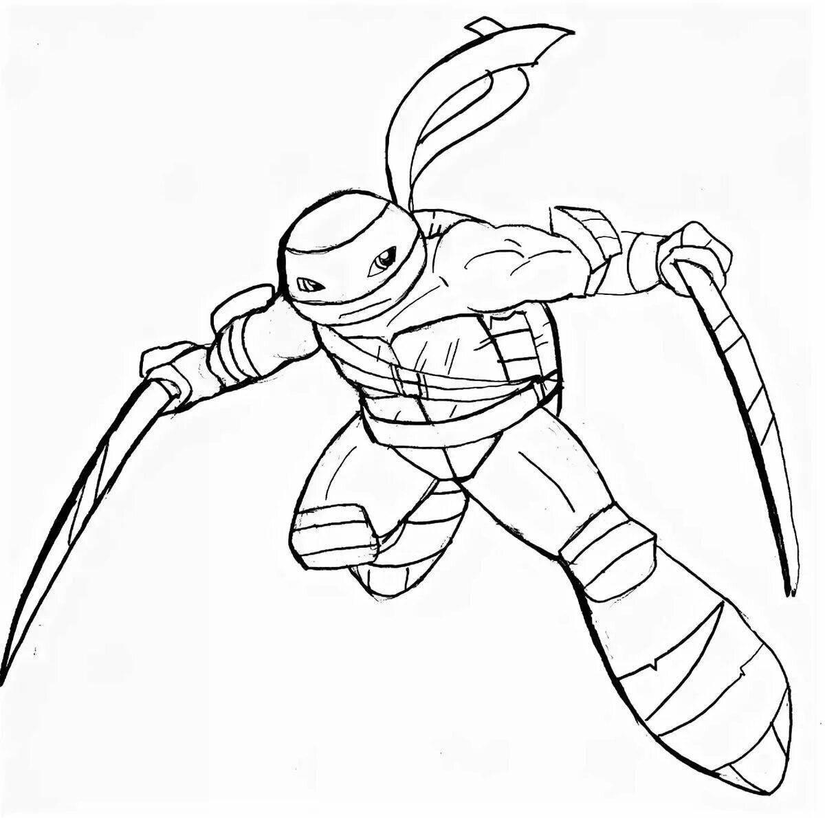Amazing Teenage Mutant Ninja Turtles coloring page