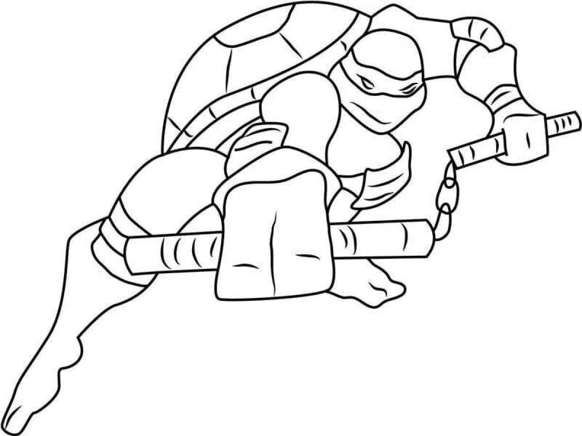 Gorgeous Teenage Mutant Ninja Turtles coloring page