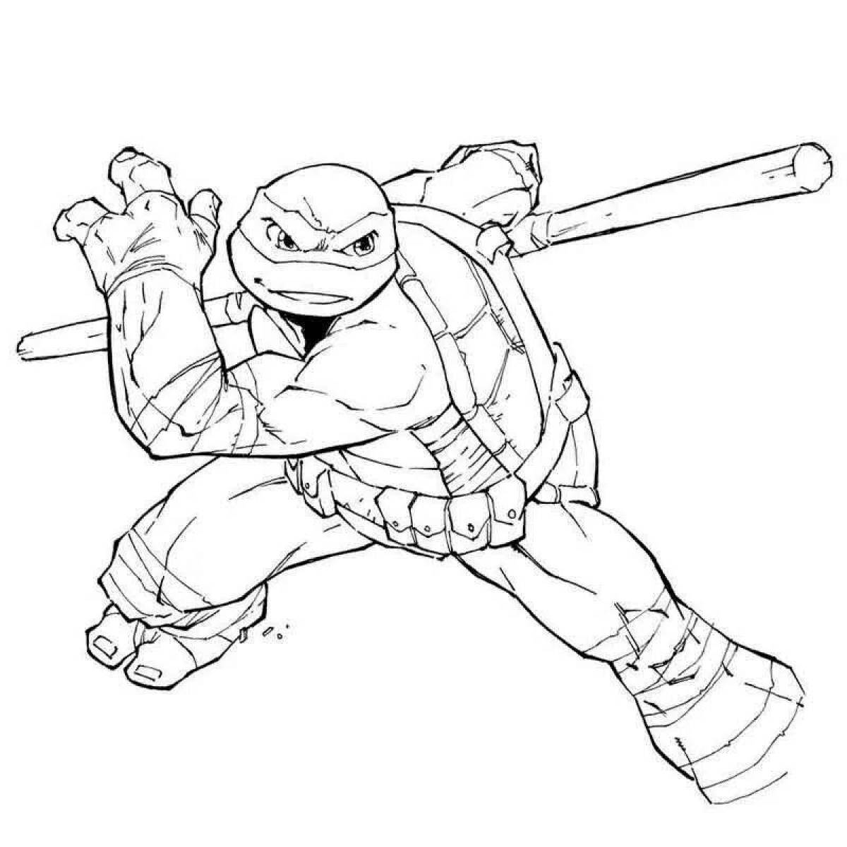 Great teenage mutant ninja turtles coloring book