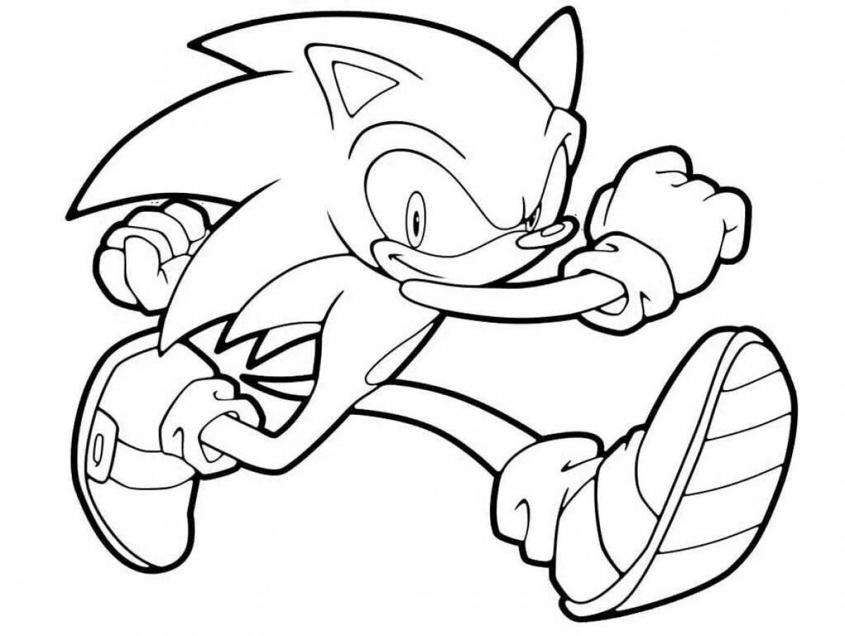 Colorful sonic coloring by numbers