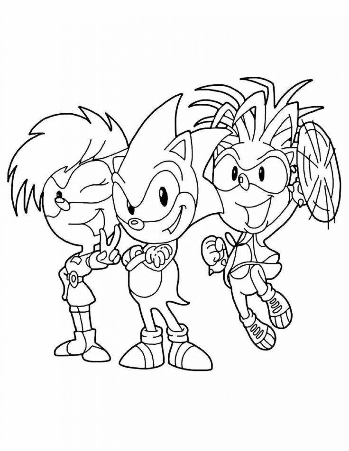 Creative sonic coloring by numbers