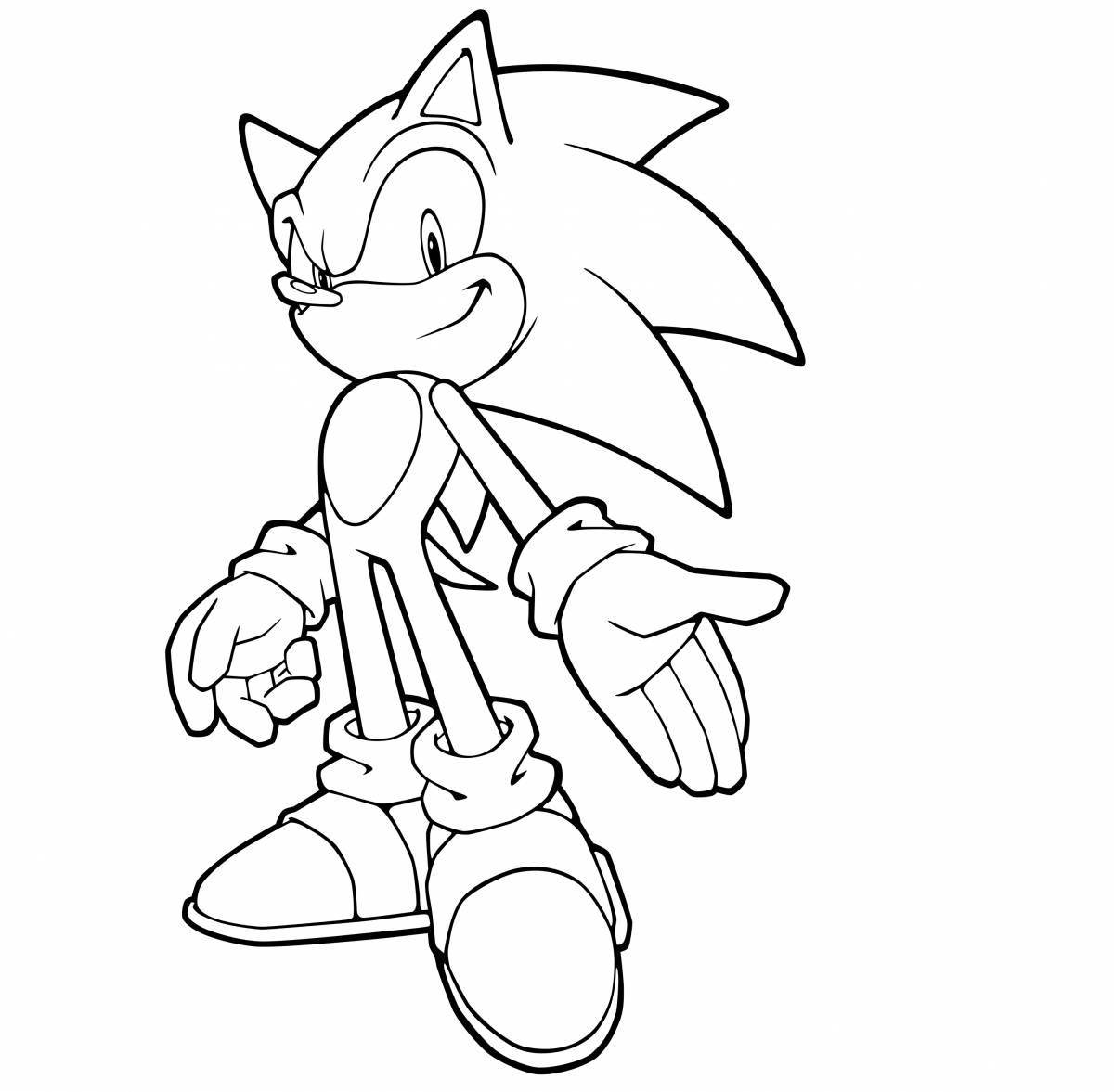 Sonic by numbers coloring book