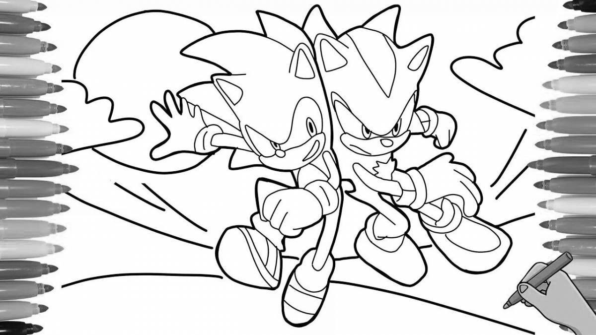 Bright coloring sonic by numbers