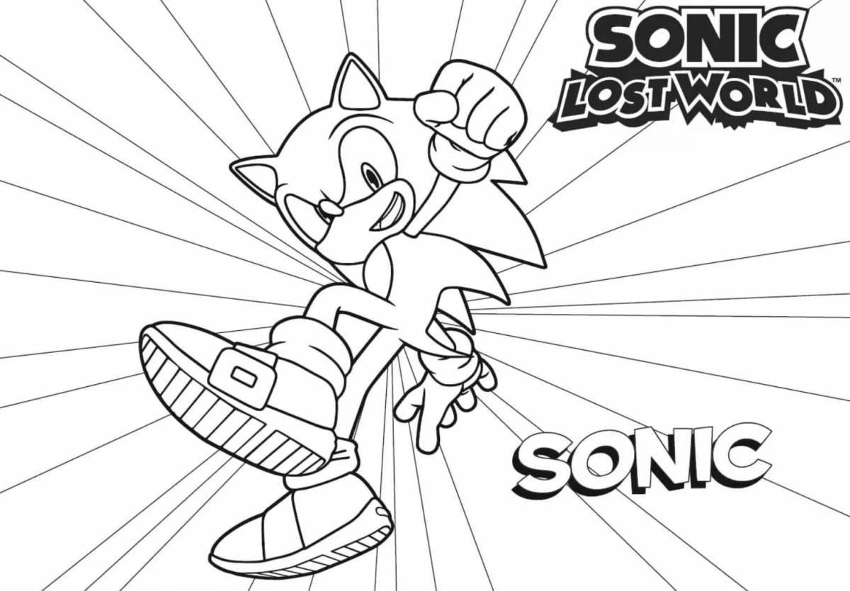 Colorful gorgeous sonic coloring by numbers