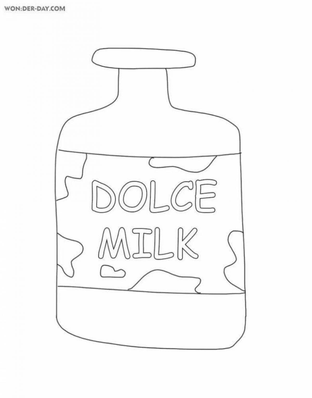Раскраска волшебный молочный набор dolce