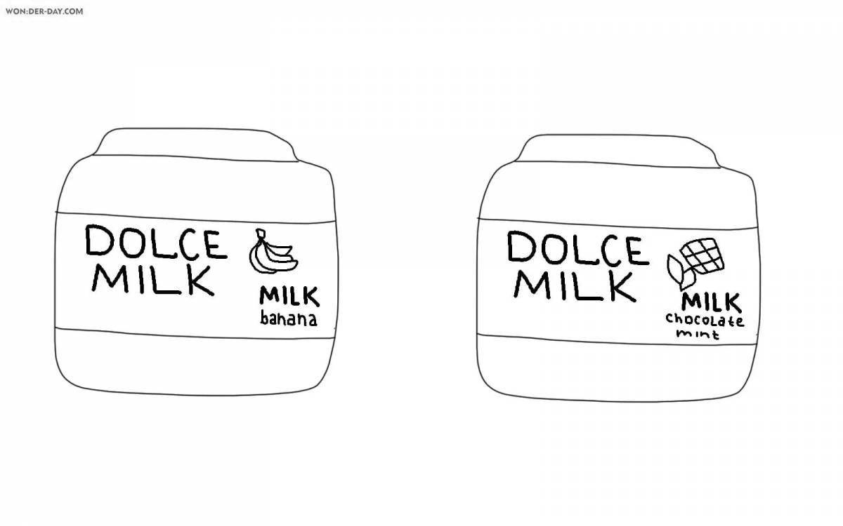 Раскраска cool dolce milk set