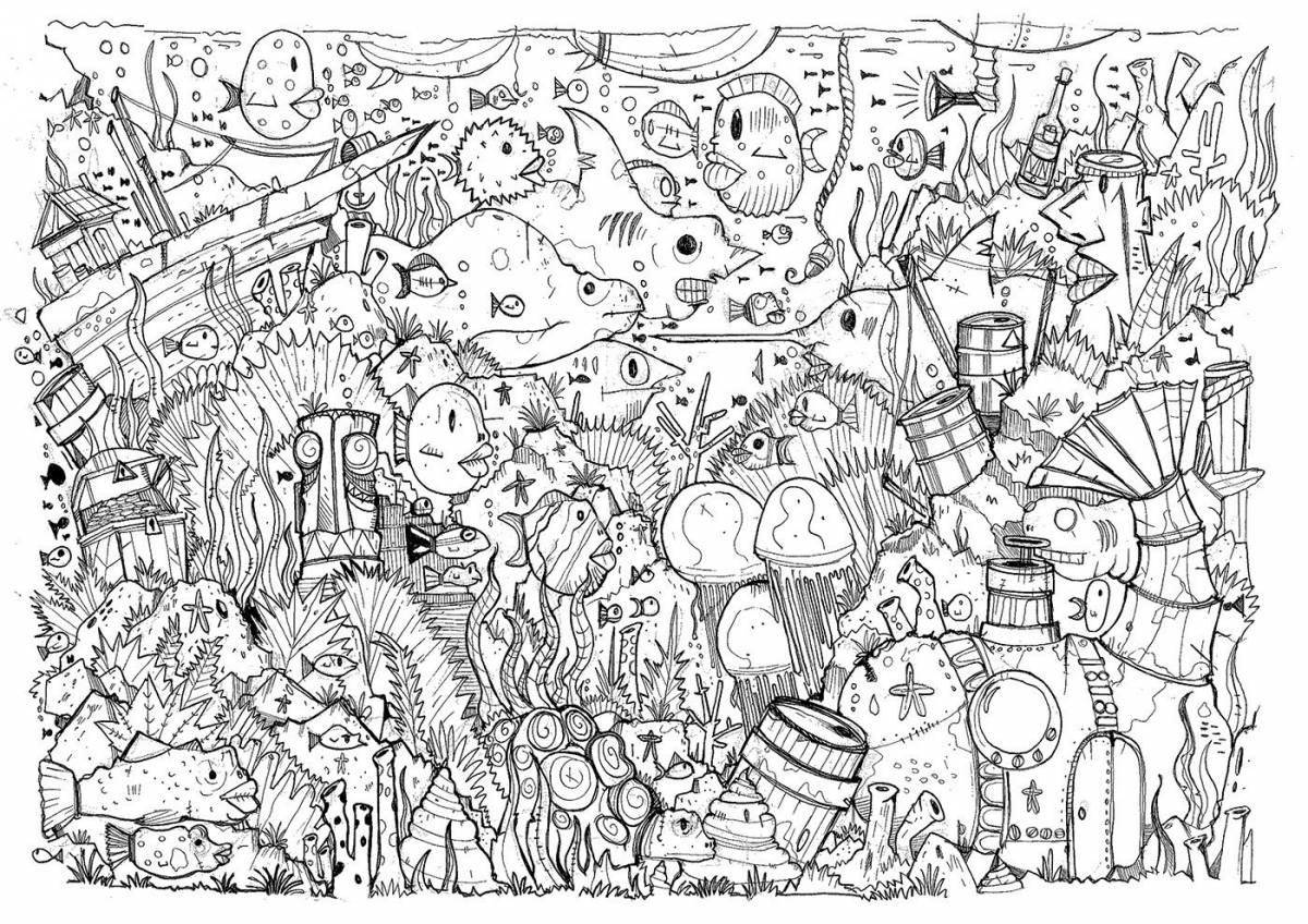 Exciting anti-stress gravity falls coloring book