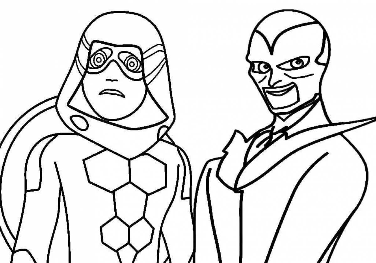 Colorful ladybug coloring page ladybug